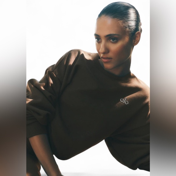 ALO Yoga Brown Women's Sweater - Picture 3 of 6